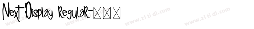 Next Display regular字体转换 Next Display regular字体转换